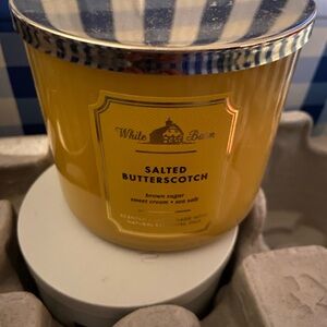 White Barn Salted Butterscotch Candle - Golden Yellow